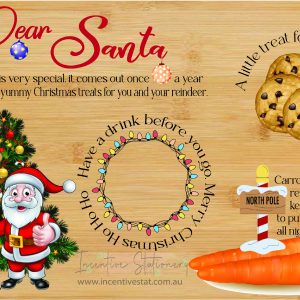 Dear Santa Cookies & Drink Boards