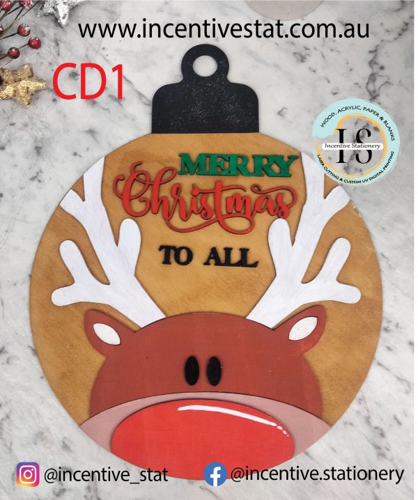 Paint and Sip Christmas CD1 reindeer paint n sip wood sign