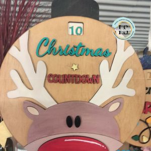 paint n sip Rotating Christmas reindeer CCD1